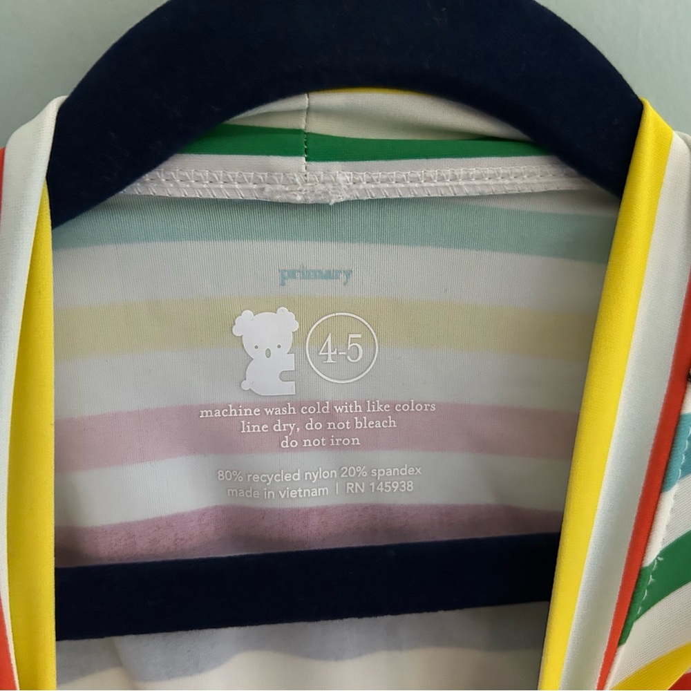 Primary Multicolor Striped Rashguard - Picture 2 of 3